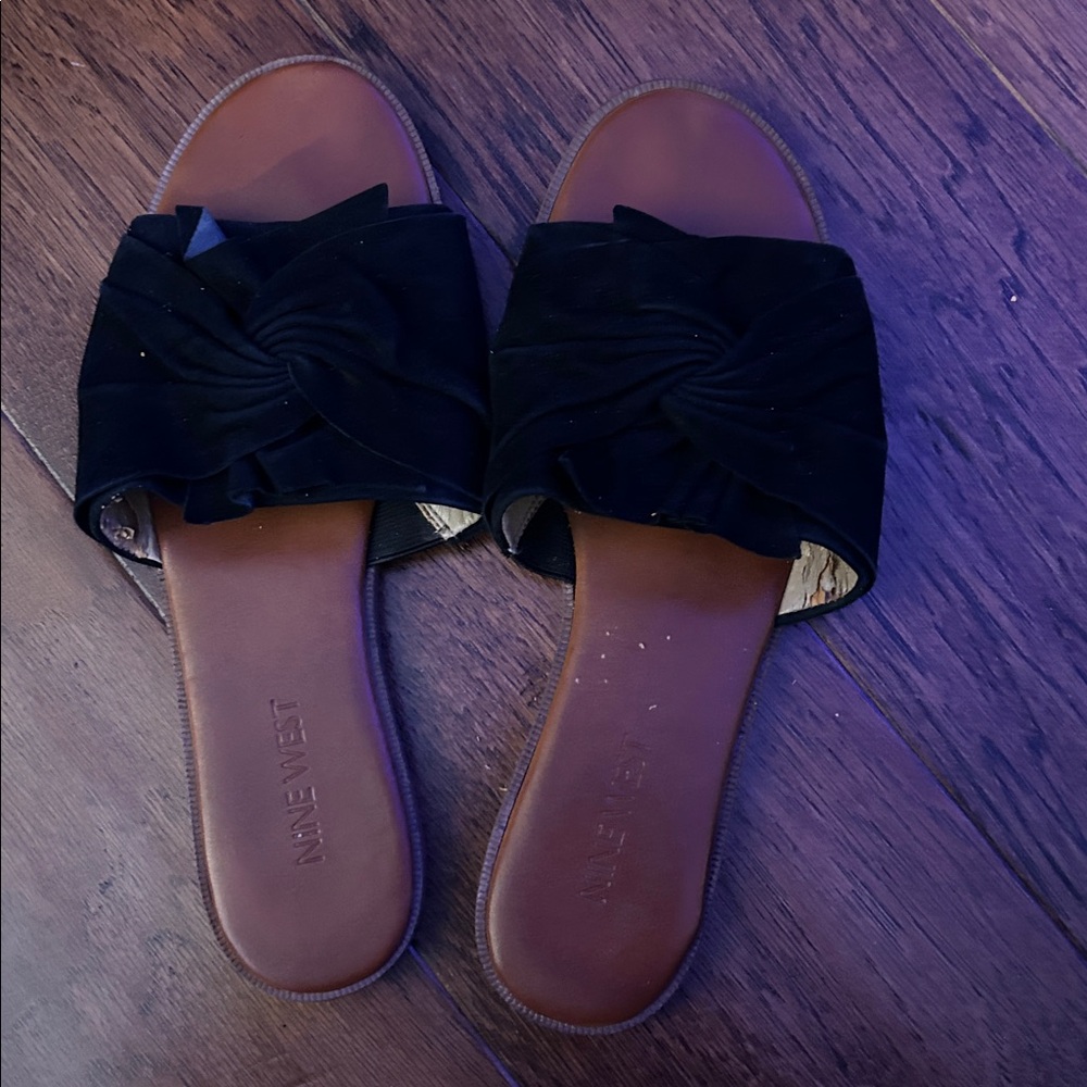 Black Slide Sandals